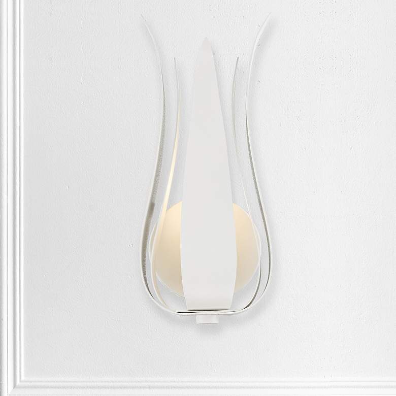 Image 4 Crystorama Broche 14" High Matte White Wall Sconce more views