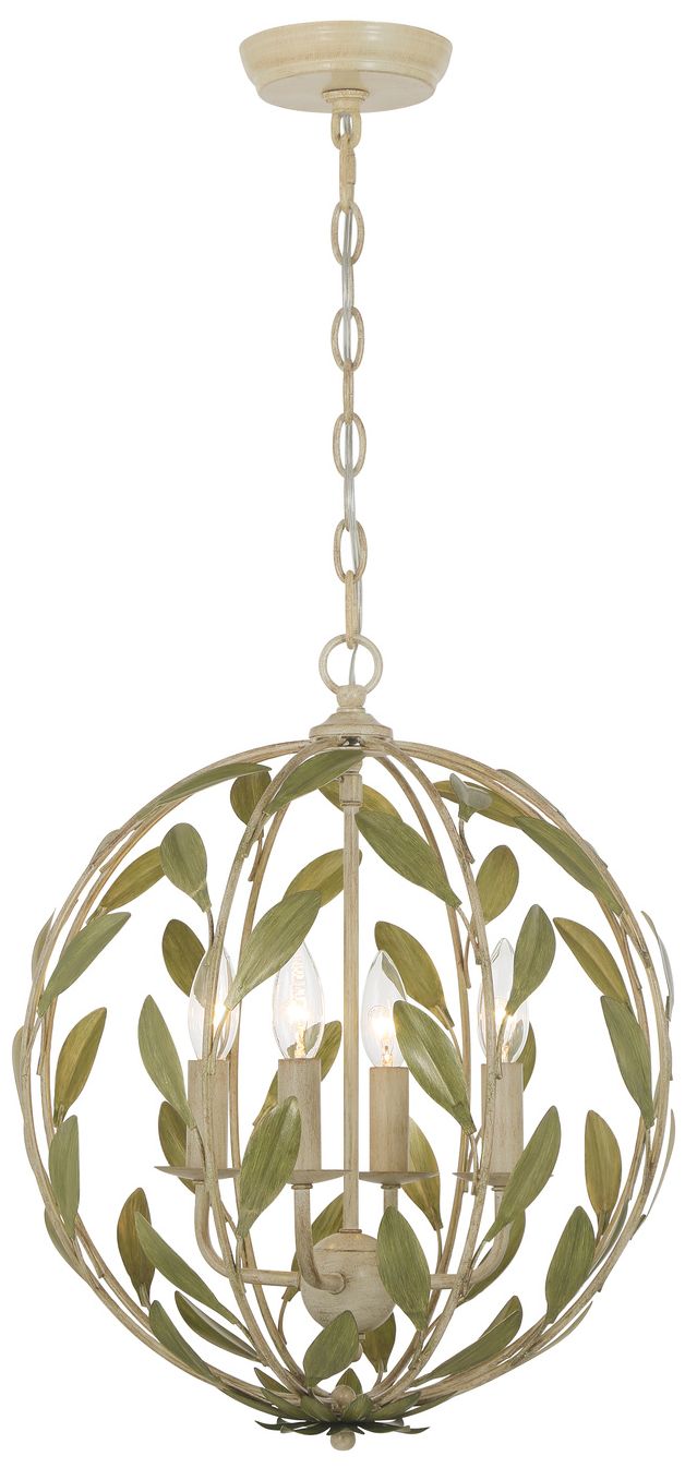 Image 3 Crystorama Broche 16'' Champagne Green Tea Chandelier more views