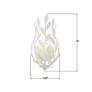 Crystorama Broche 16" High Matte White Wall Sconce