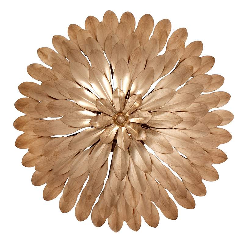 Image 4 Crystorama Broche 16" Wide Antique Gold Ceiling Light more views