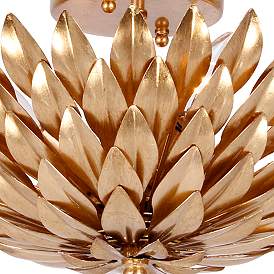 Image5 of Crystorama Broche 16" Wide Antique Gold Ceiling Light more views