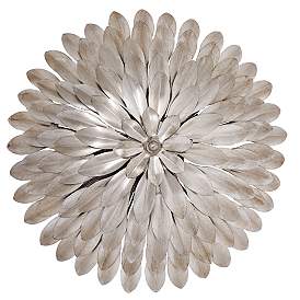 Image3 of Crystorama Broche 16" Wide Antique Silver Ceiling Light more views
