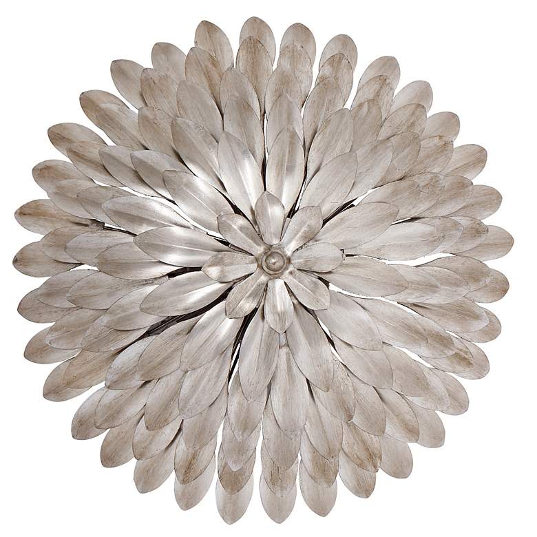 Image 3 Crystorama Broche 16" Wide Antique Silver Ceiling Light more views