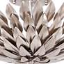 4_Crystorama Broche 16" Wide Antique Silver Ceiling Light more views