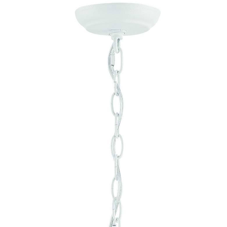 Image 7 Crystorama Broche 16" Wide Matte White 4-Light Pendant Light more views