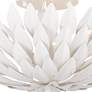4_Crystorama Broche 16" Wide Modern Matte White Leaves Ceiling Light more views