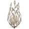 Crystorama Broche 16"H Antique Silver 2-Light Wall Sconce