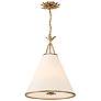 2_Crystorama Broche 18" Wide Antique Gold Pendant Light