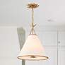7_Crystorama Broche 18" Wide Antique Gold Pendant Light more views