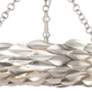 4_Crystorama Broche 18" Wide Antique Silver LED Ceiling Light more views