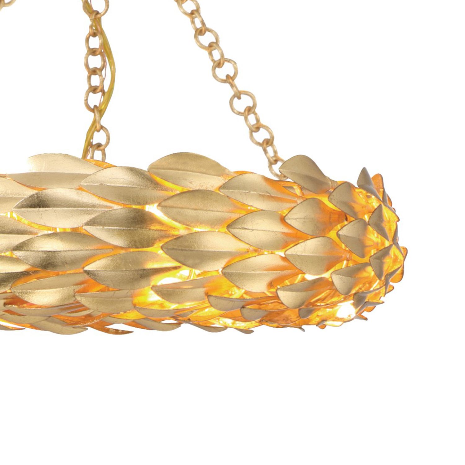 Image 4 Crystorama Broche 18'' LED Antique Gold Semi Flush Mount more views