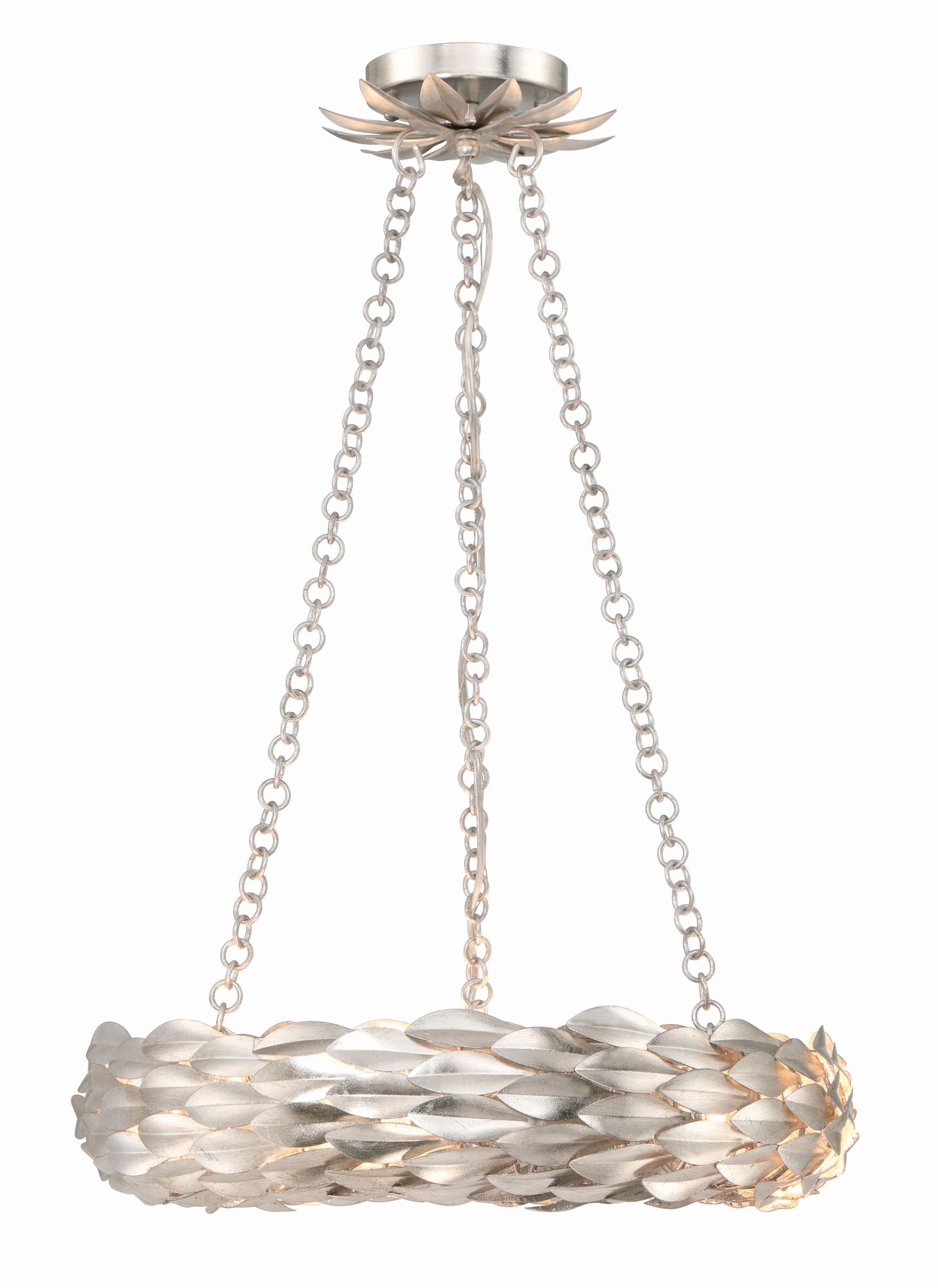 Image 2 Crystorama Broche 18'' LED Antique Silver Chandelier more views