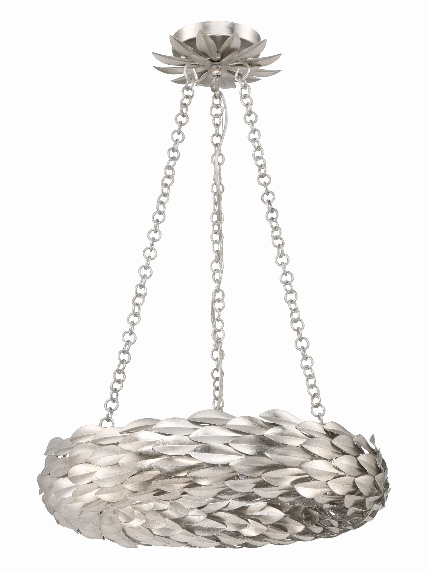 Image 3 Crystorama Broche 18'' LED Antique Silver Chandelier more views