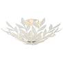2_Crystorama Broche 20 3/4" Wide 4-Light White Finisg Semi Flush Mount