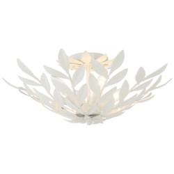 Crystorama Broche 20 3/4" Wide 4-Light White Finisg Semi Flush Mount