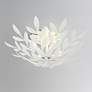 1_Crystorama Broche 20 3/4" Wide 4-Light White Finisg Semi Flush Mount