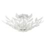3_Crystorama Broche 20 3/4" Wide 4-Light White Finisg Semi Flush Mount more views