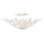4_Crystorama Broche 20 3/4" Wide 4-Light White Finisg Semi Flush Mount more views
