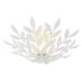 5_Crystorama Broche 20 3/4" Wide 4-Light White Finisg Semi Flush Mount more views
