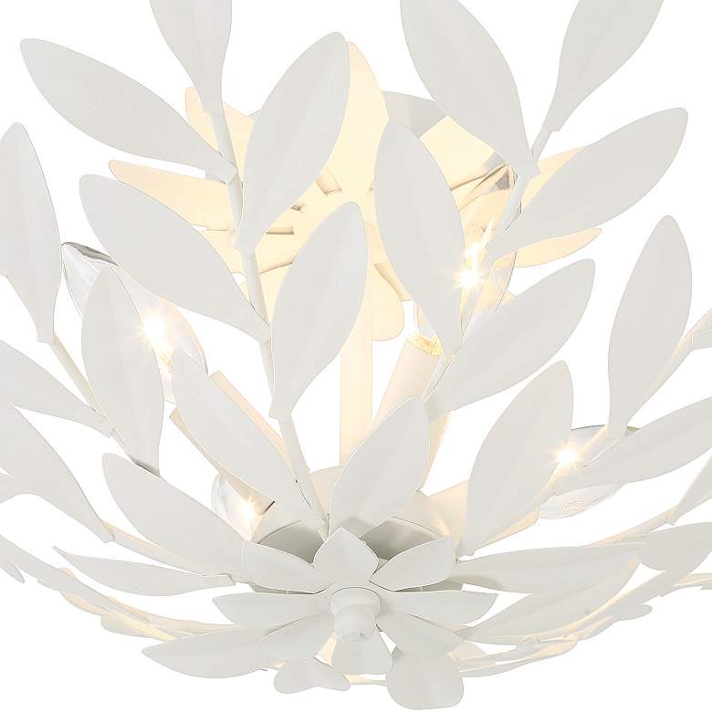 Image 6 Crystorama Broche 20 3/4" Wide 4-Light White Finisg Semi Flush Mount more views