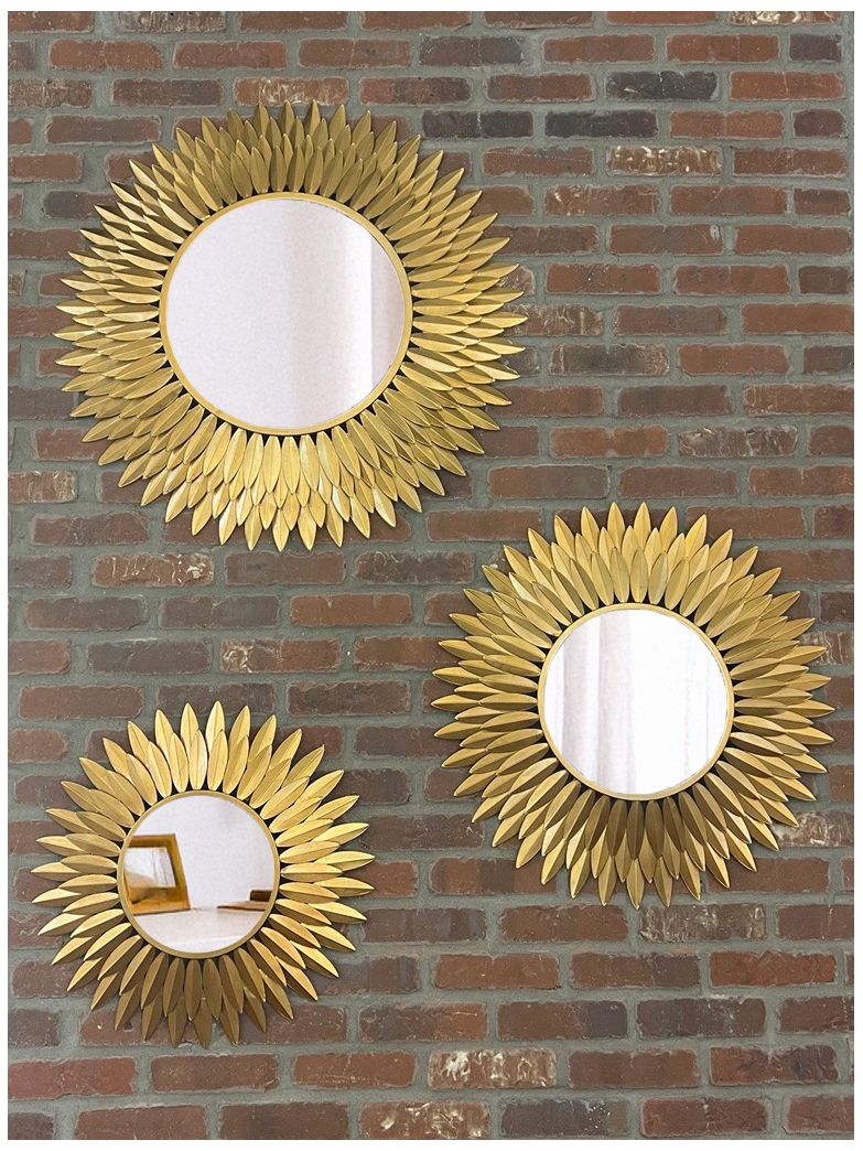 Image 6 Crystorama Broche 20'' Antique Gold Mirror more views