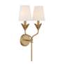 4_Crystorama Broche 21" High Antique Gold 2-Light Wall Sconce more views