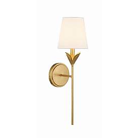 Image3 of Crystorama Broche 21" High Antique Gold Wall Sconce more views