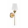 Thumbnail4 of Crystorama Broche 21" High Antique Gold Wall Sconce more views