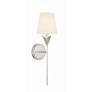 2_Crystorama Broche 21" High Antique Silver Wall Sconce more views