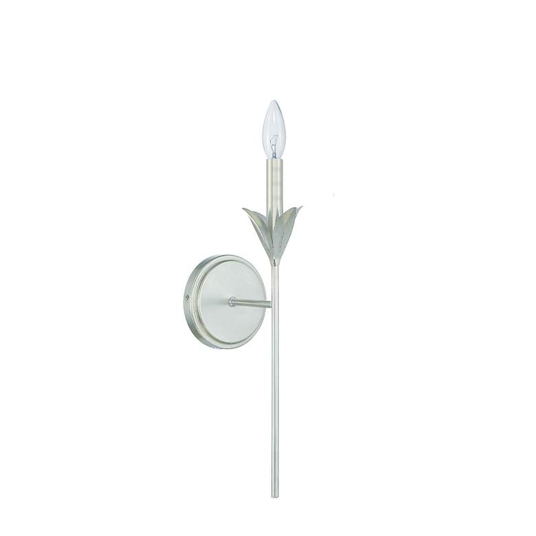 Image 5 Crystorama Broche 21" High Antique Silver Wall Sconce more views
