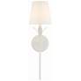 Thumbnail1 of Crystorama Broche 21" High Matte White Wall Sconce