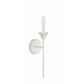 Image5 of Crystorama Broche 21" High Matte White Wall Sconce more views