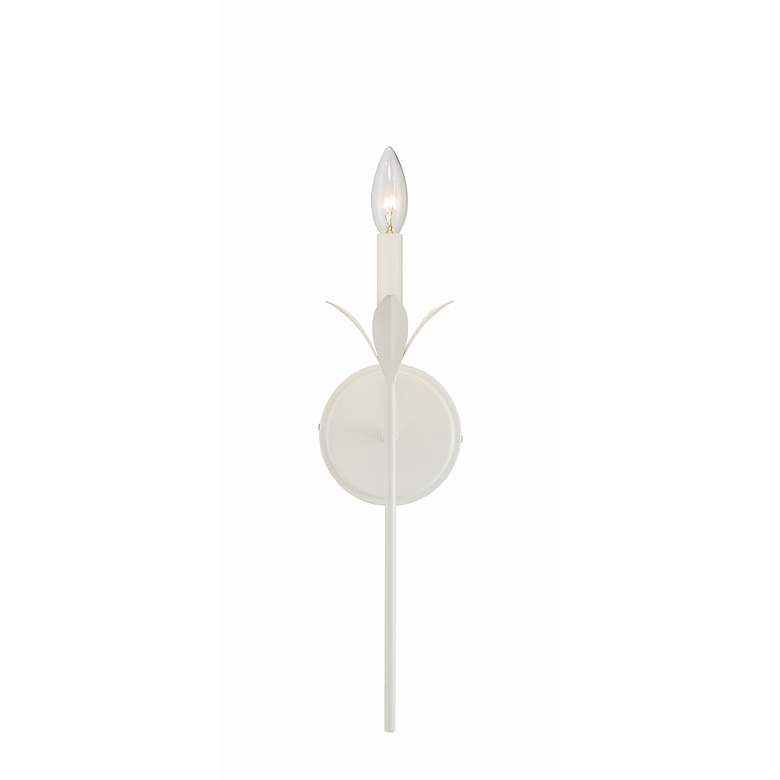 Image 7 Crystorama Broche 21" High Matte White Wall Sconce more views
