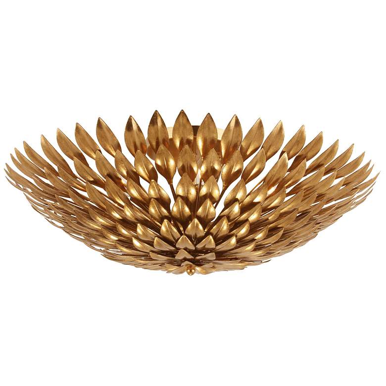 Image 2 Crystorama Broche 23 3/4" Wide Antique Gold Ceiling Light