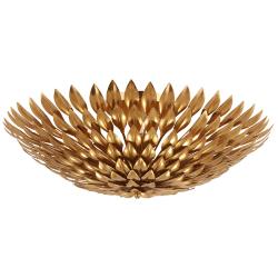 Crystorama Broche 23 3/4" Wide Antique Gold Ceiling Light