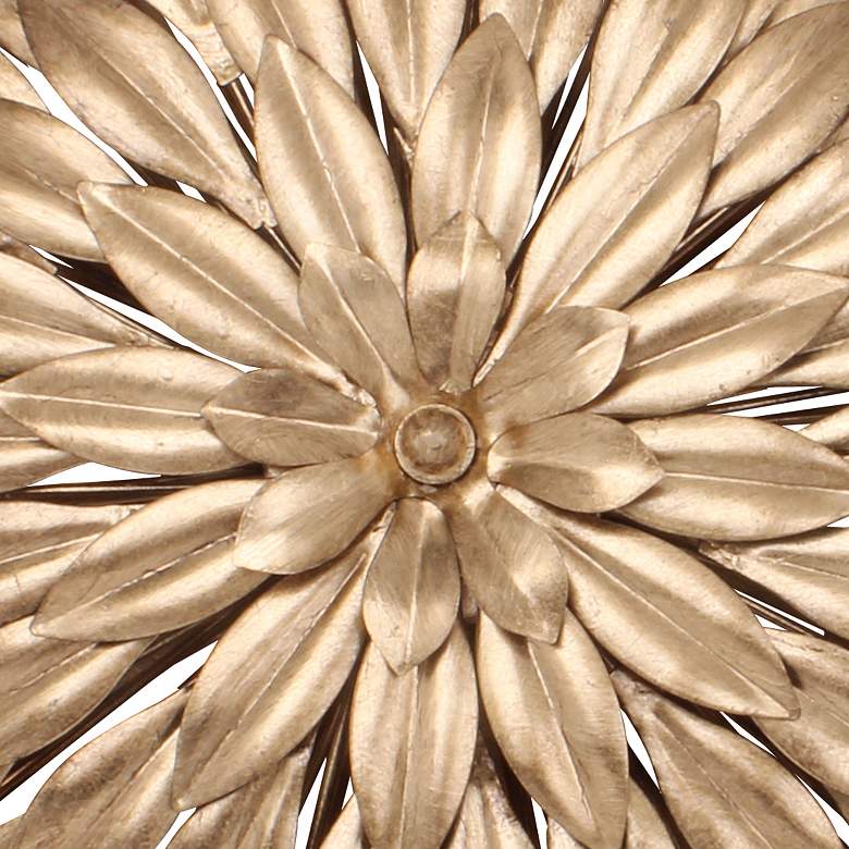 Image 4 Crystorama Broche 23 3/4" Wide Antique Gold Ceiling Light more views