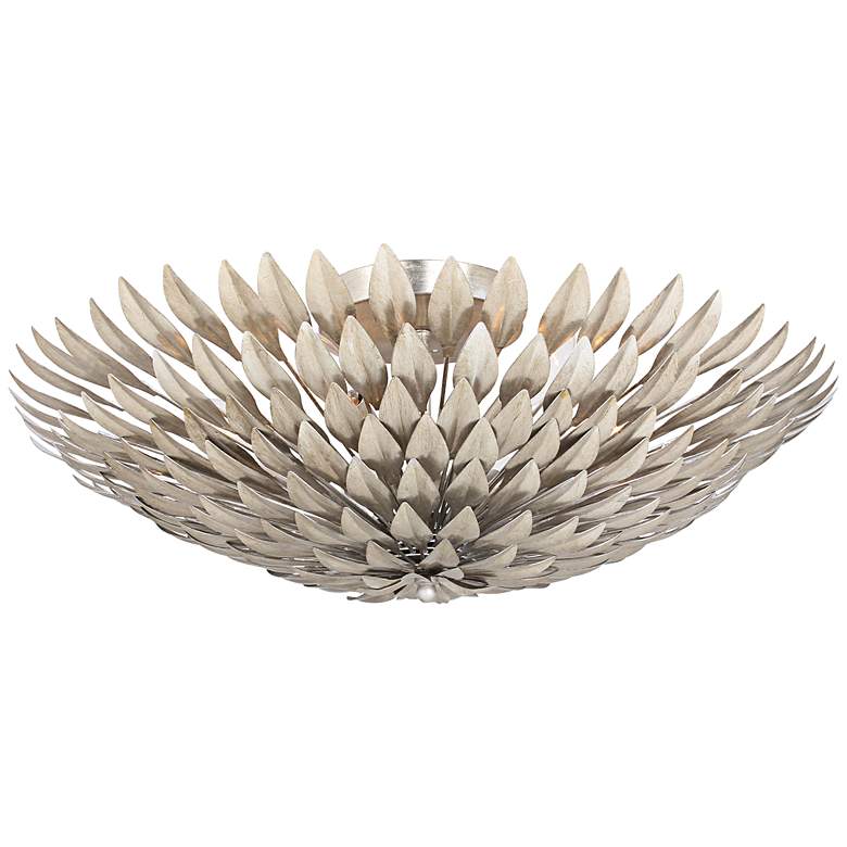Crystorama Broche 23 3/4&quot; Wide Silver Ceiling Light