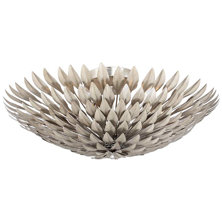 Image 2 Crystorama Broche 23 3/4" Wide Silver Ceiling Light