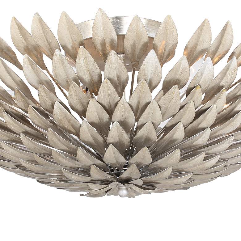 Image 4 Crystorama Broche 23 3/4" Wide Silver Ceiling Light more views