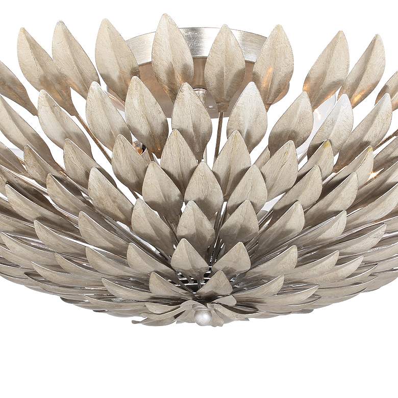 Image 4 Crystorama Broche 23 3/4 inch Wide Silver Ceiling Light more views