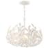 Crystorama Broche 23" Wide Matte White Chandelier