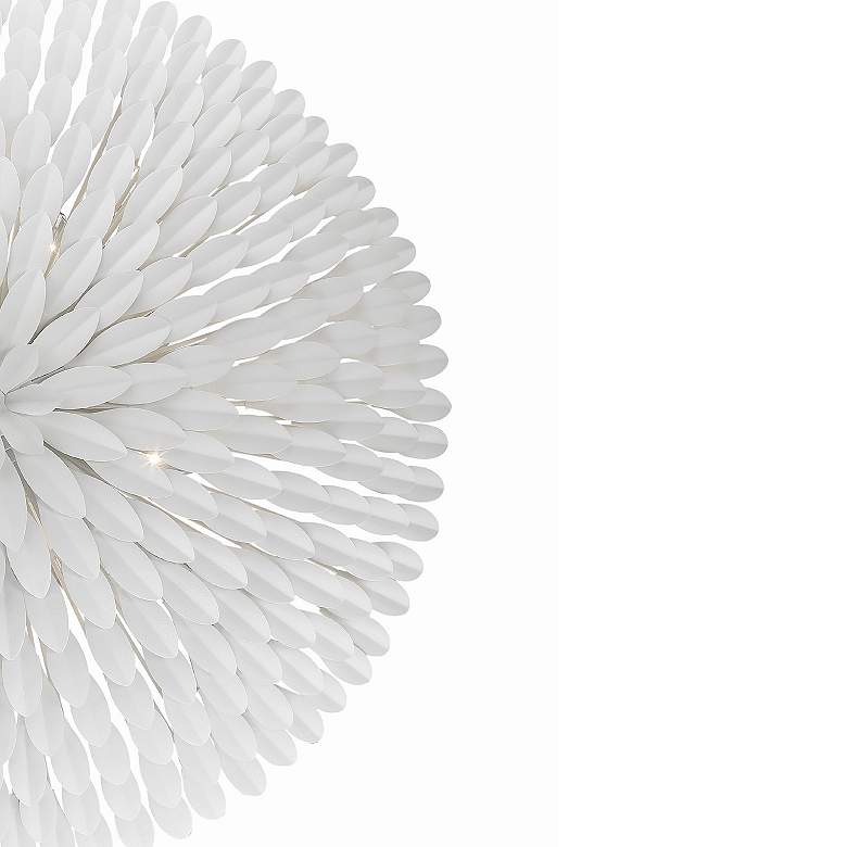 Image 3 Crystorama Broche 24 1/2" Wide Matte White Ceiling Light more views