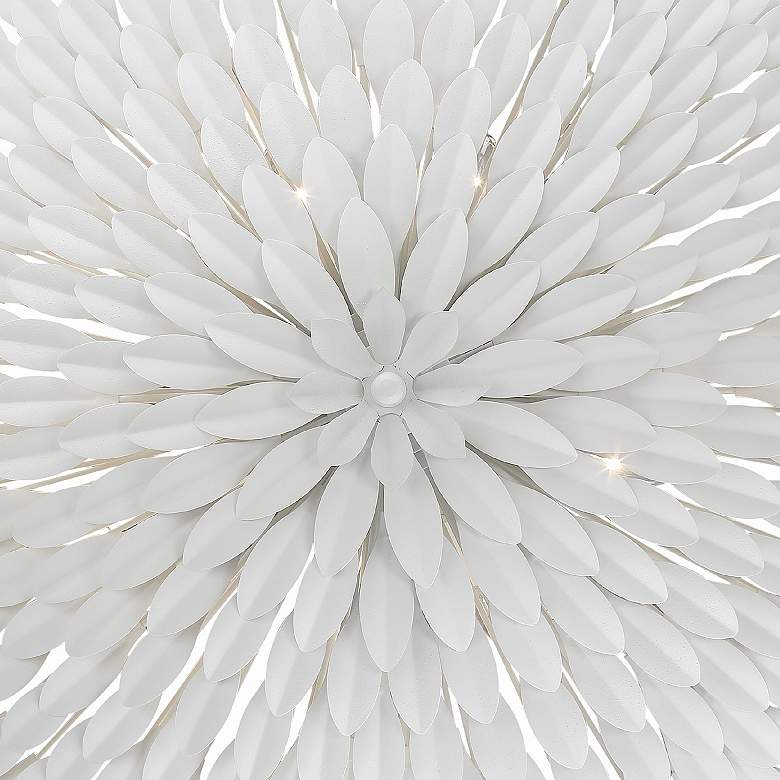 Image 4 Crystorama Broche 24 1/2" Wide Matte White Ceiling Light more views