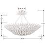 5_Crystorama Broche 24 1/2" Wide Matte White Ceiling Light more views