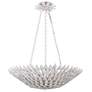 Thumbnail1 of Crystorama Broche 24 1/2"W Leaves White Pendant Light