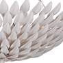 Thumbnail4 of Crystorama Broche 24 1/2"W Leaves White Pendant Light more views