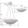 6_Crystorama Broche 24 1/2"W Leaves White Pendant Light more views