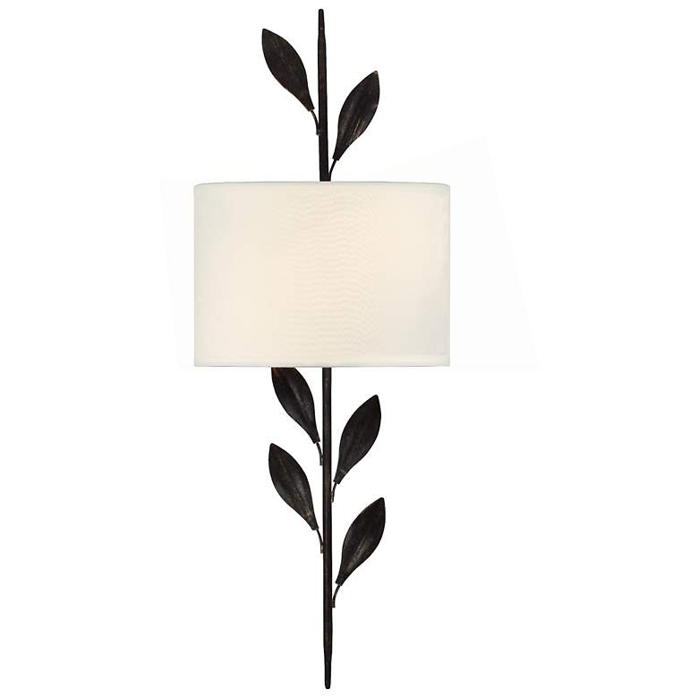 Image 1 Crystorama Broche 24 1/4 inch High 2-Light Bronze Sconce