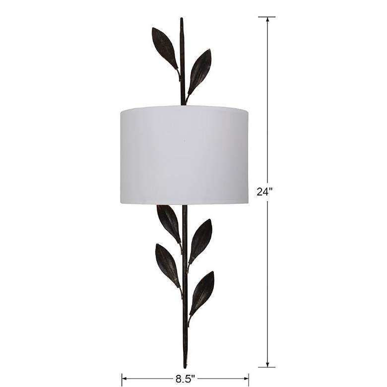 Image 6 Crystorama Broche 24 1/4" High 2-Light Bronze Sconce more views
