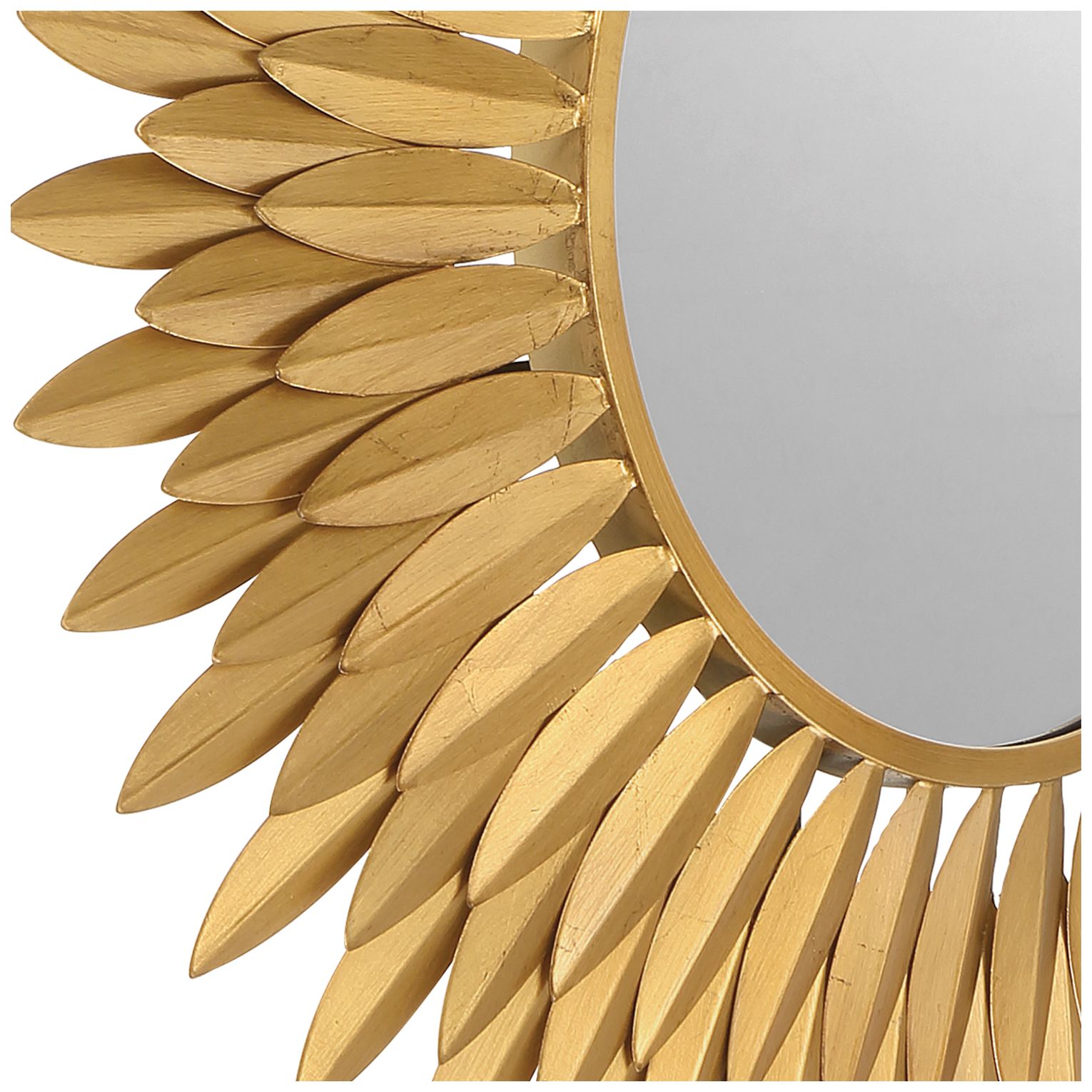 Image 2 Crystorama Broche 24'' Antique Gold Mirror more views